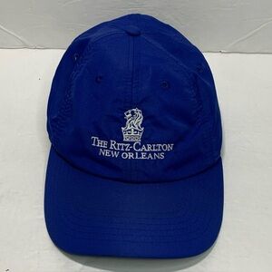 The Ritz Carlton New Orleans Golf Cap Royal Blue Adjustable Imperial Hat